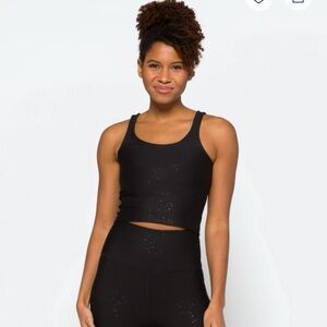 BEYOND YOGA Keep it Simple Alloy Speckled Tank size L